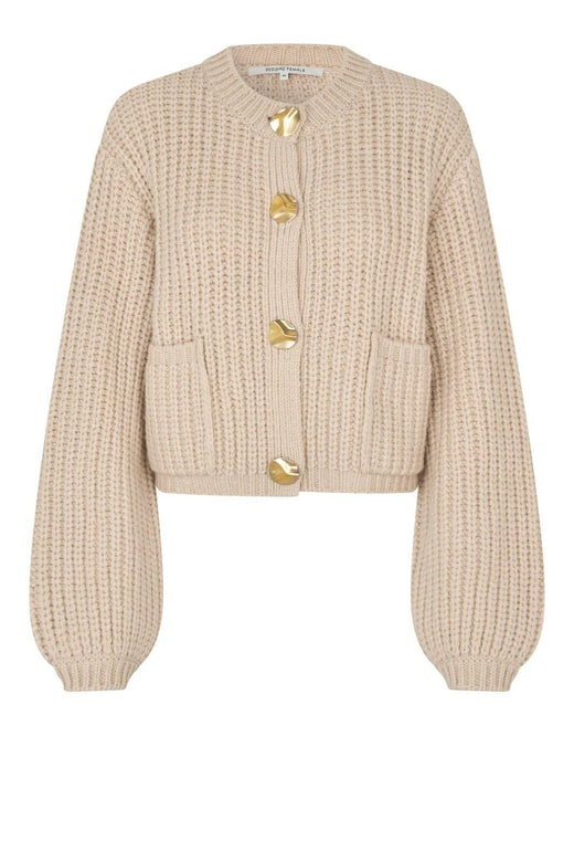 Second Female - Ulrikke Knit Cardigan 60463 - 0512 Soft Beige Cardigans 