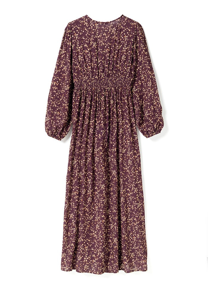 Noella - N-Lilith Maxi Dress 16430001 - 1518 - Donata Winetasting Print