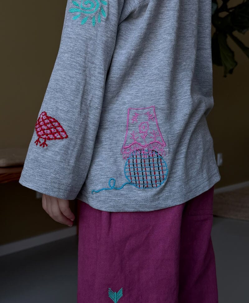 Sissel Edelbo - Billie Mini Top Se 2054 - Grey MéLange Bluser 