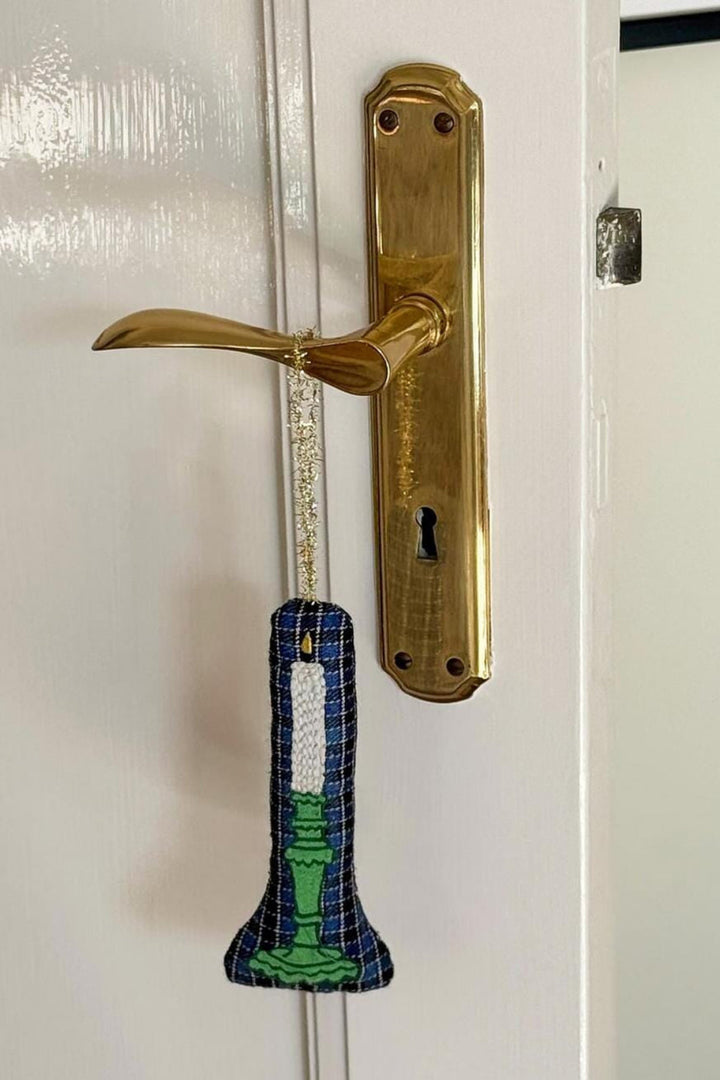 Sissel Edelbo - Candle Ornament SE 1736 - Blue Checks