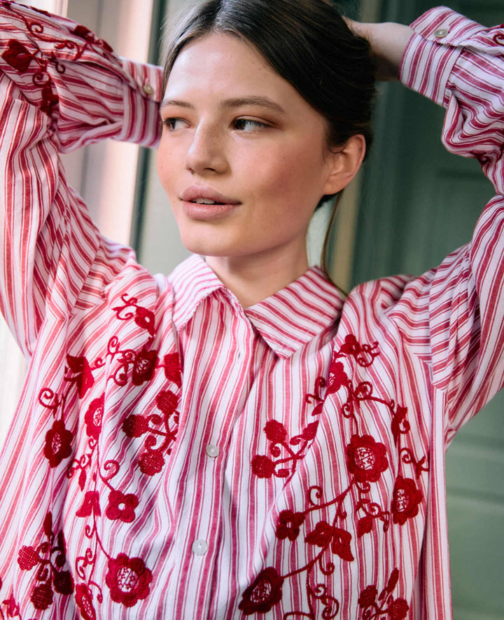 Sissel Edelbo - Cora Shirt Se 2008 - Red Flower Skjorter 