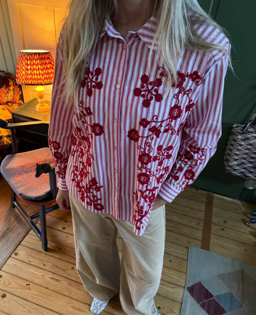 Sissel Edelbo - Cora Shirt Se 2008 - Red Flower Skjorter 