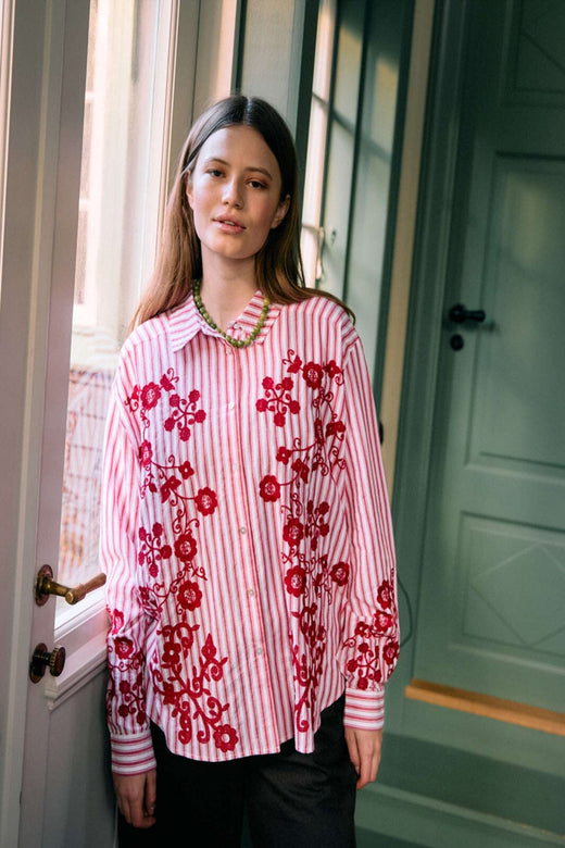 Sissel Edelbo - Cora Shirt Se 2008 - Red Flower Skjorter 