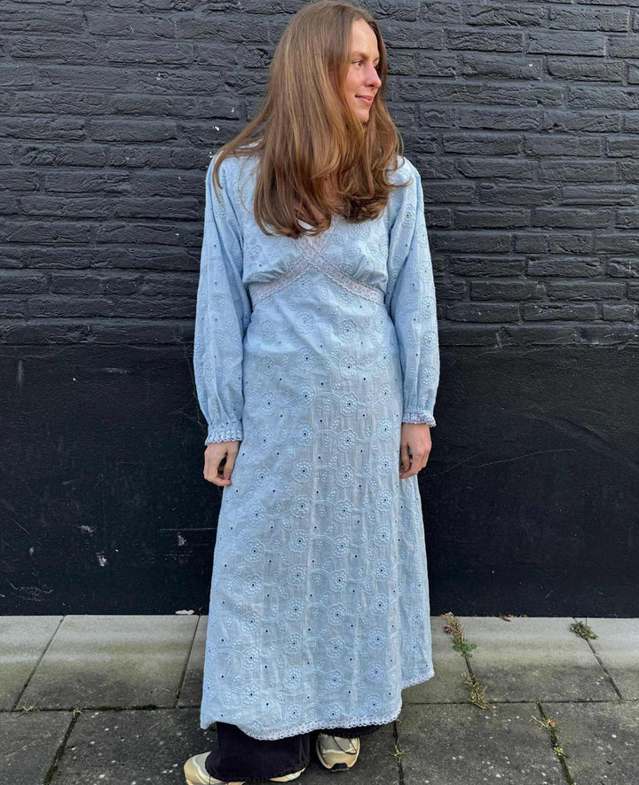 Sissel Edelbo - Delphine Dress SE 2103 - Cashmere Blue Kjoler 