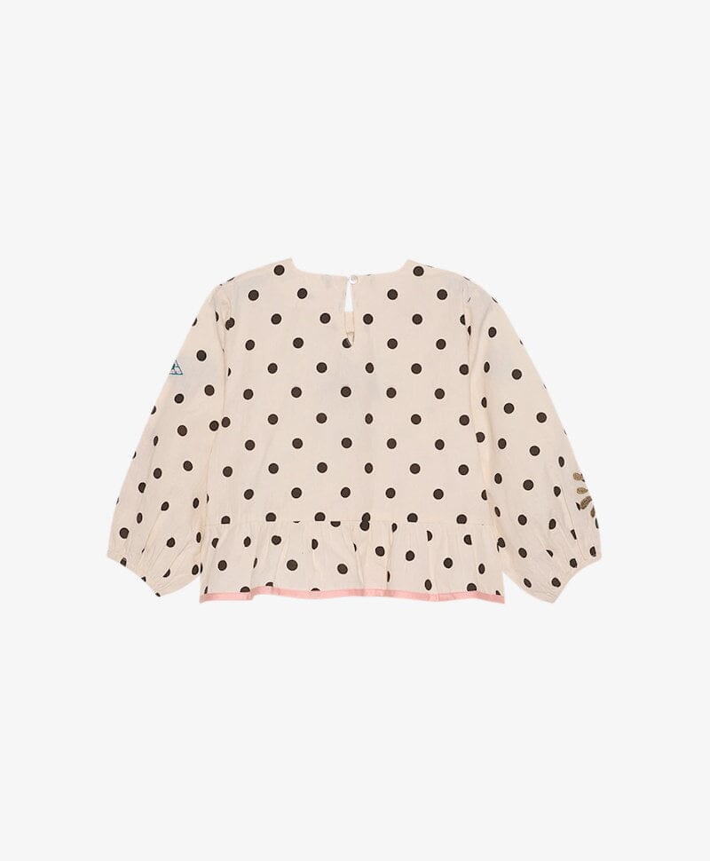 Sissel Edelbo - Diana Mini Top Se 2062 - Coffee & Cream Bluser 