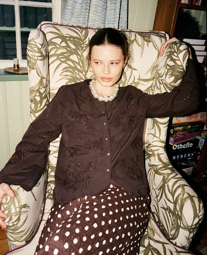 Sissel Edelbo - Ester Shirt Se 2014 - Seal Brown Skjorter 