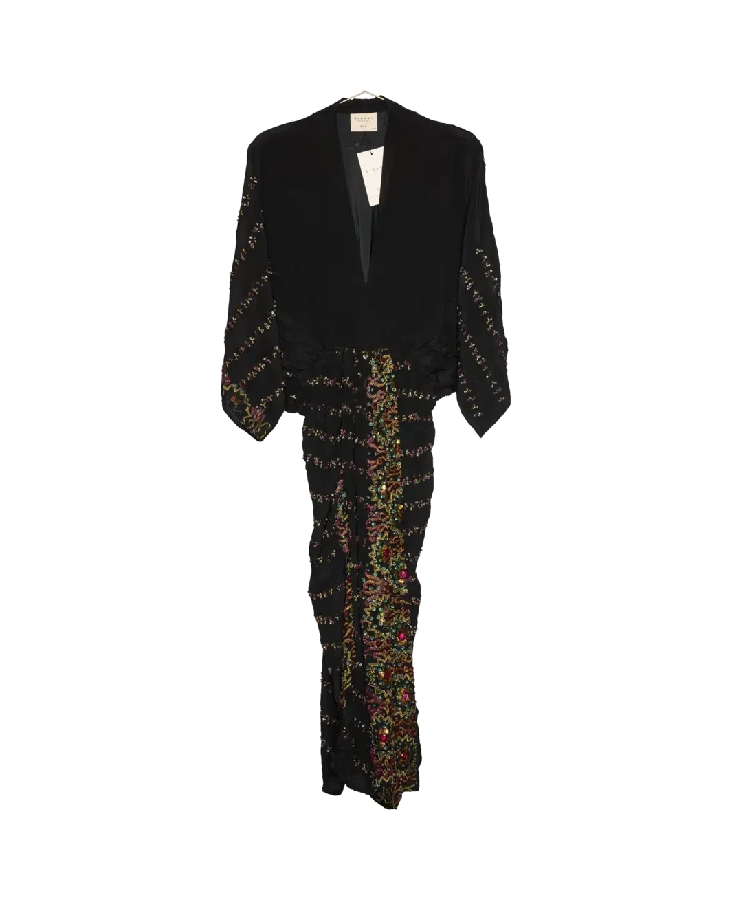Sissel Edelbo - Juno SILK Dress Sparkling Black SE 1717-1 - Sparkling Black No. 136