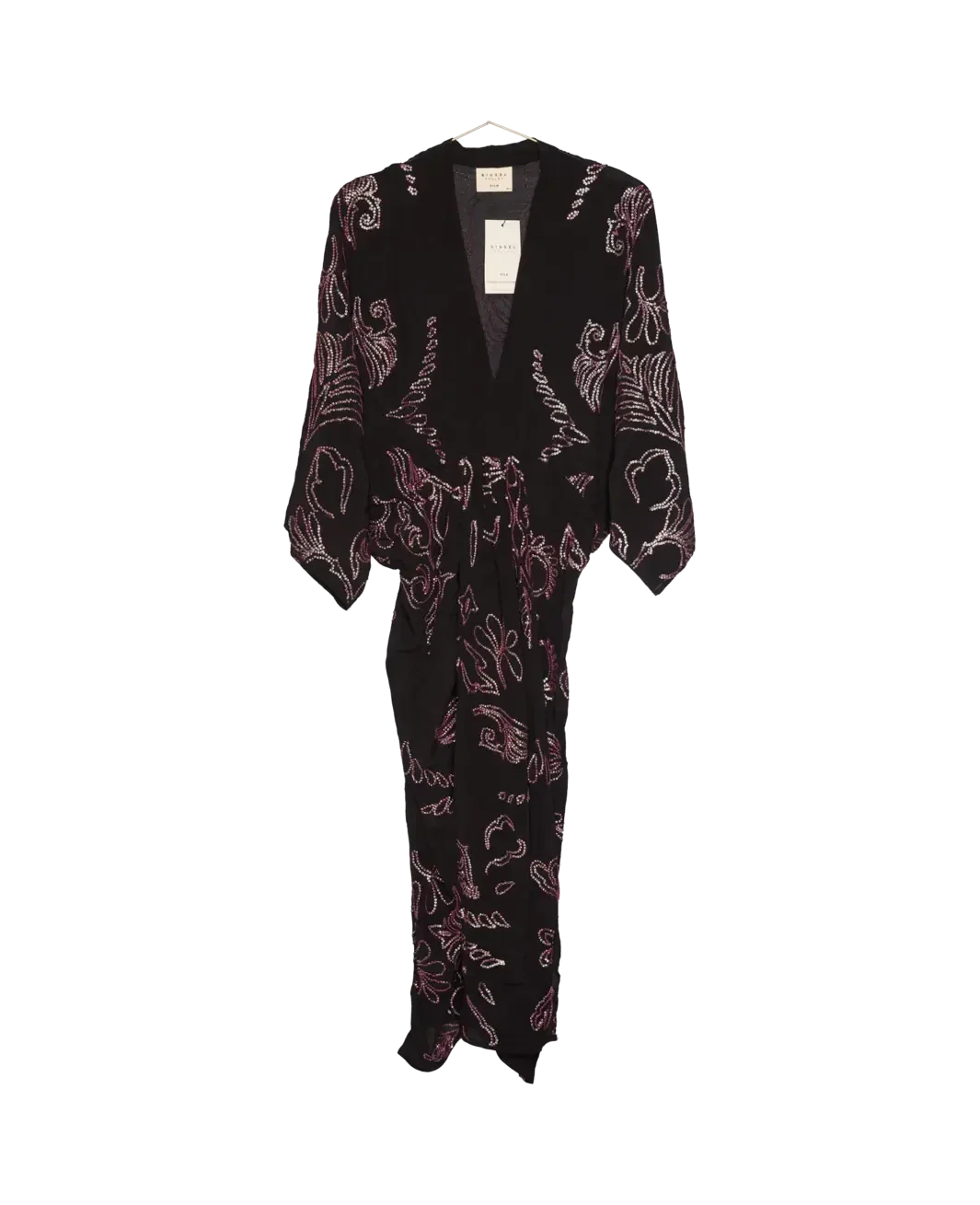 Sissel Edelbo - Juno SILK Dress Sparkling Black SE 1717-1 - Sparkling Black No. 137