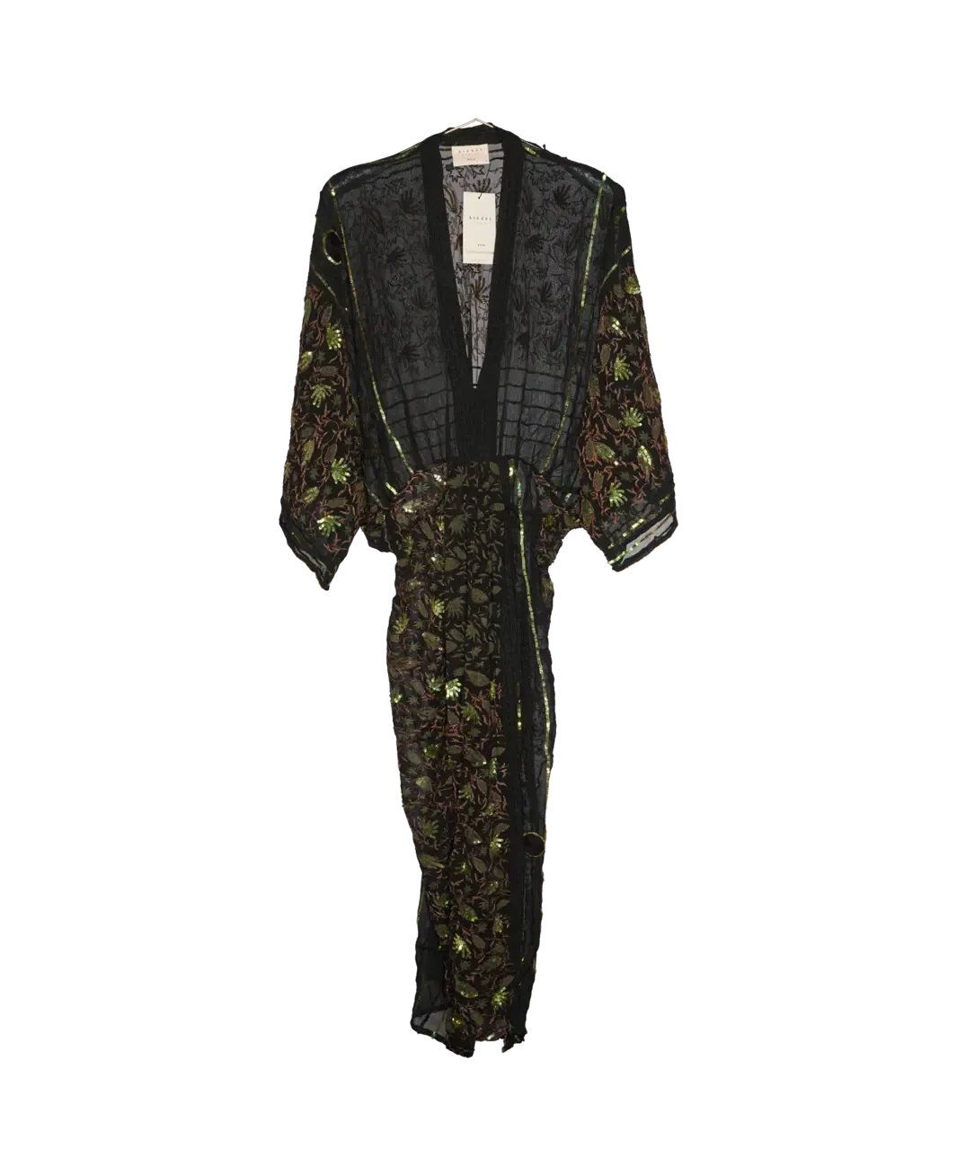 Sissel Edelbo - Juno SILK Dress Sparkling Black SE 1717-1 - Sparkling Black No. 146
