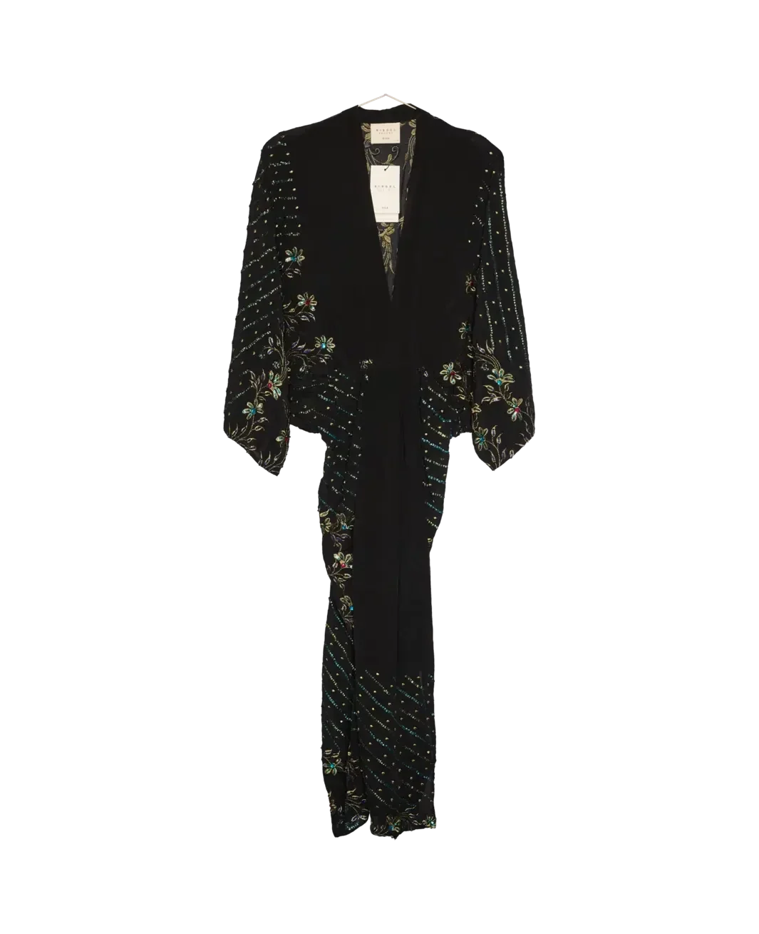 Sissel Edelbo - Juno SILK Dress Sparkling Black SE 1717-1 - Sparkling Black No. 148