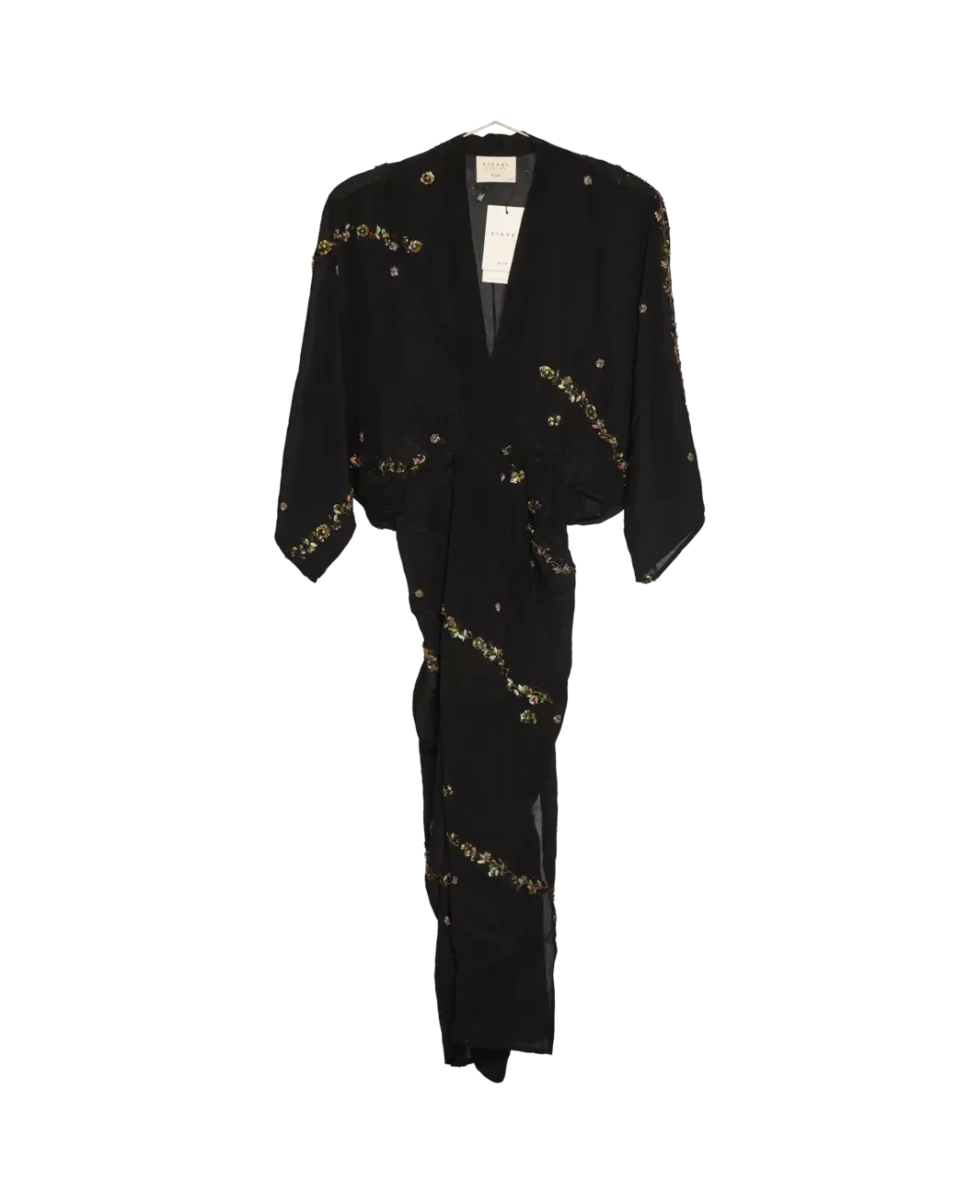 Sissel Edelbo - Juno SILK Dress Sparkling Black SE 1717-1 - Sparkling Black No. 57