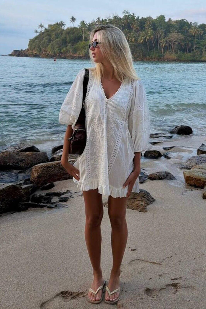 Sissel Edelbo - Mabel Dress SE 1821 - Off White Kjoler 