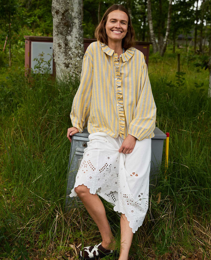 Sissel Edelbo - Mirelle Shirt SE 1782 - Yellow Stripes Skjorter 