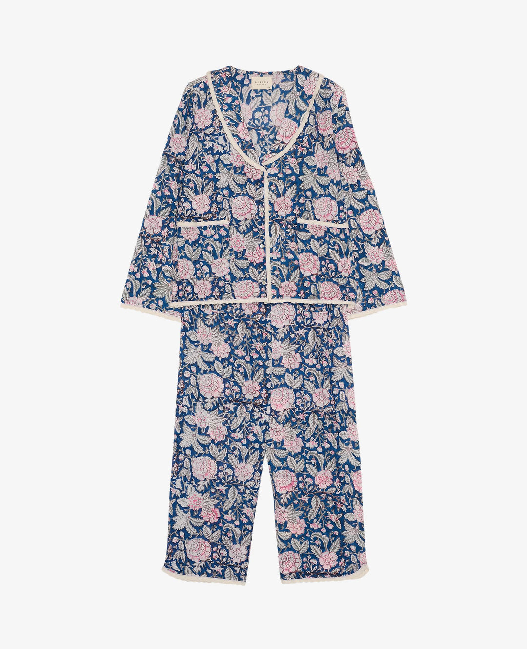 Sissel Edelbo - Neva Pyjamas Set Se 2031 - Blue Blossom Nattøj 