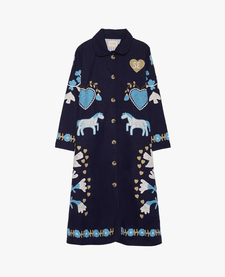 Sissel Edelbo - Rose Coat Se 2038 - Navy Horses 