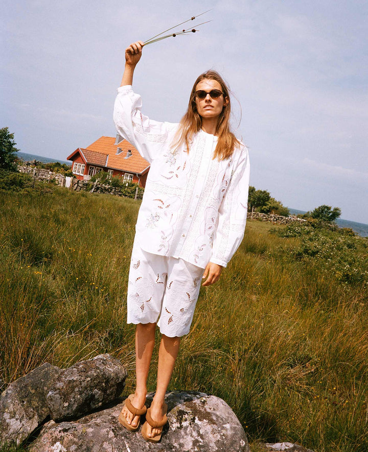 Sissel Edelbo - Sada Shirt SE 1789 - White Pastel Skjorter 