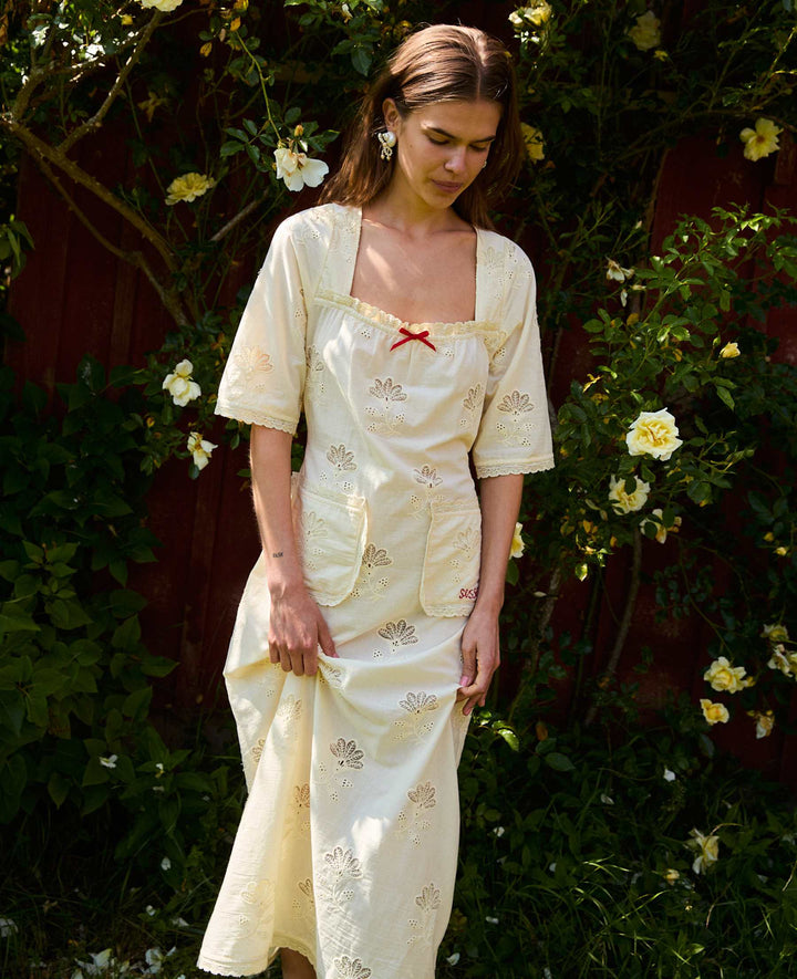 Sissel Edelbo - Viviette Dress SE 1840 - Pastel Yellow Kjoler 