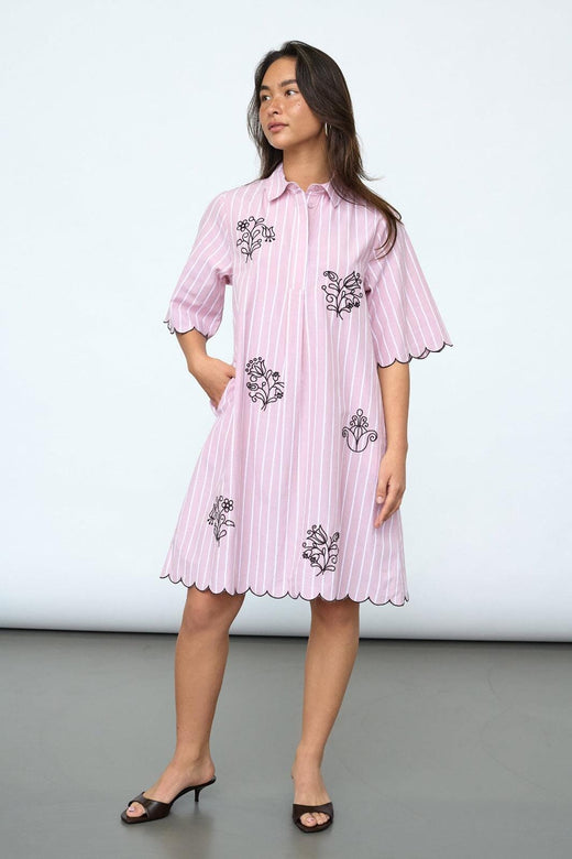 Sisters Point - Edina-Dr2 19983 - 831 - Mauve Stripes Kjoler 