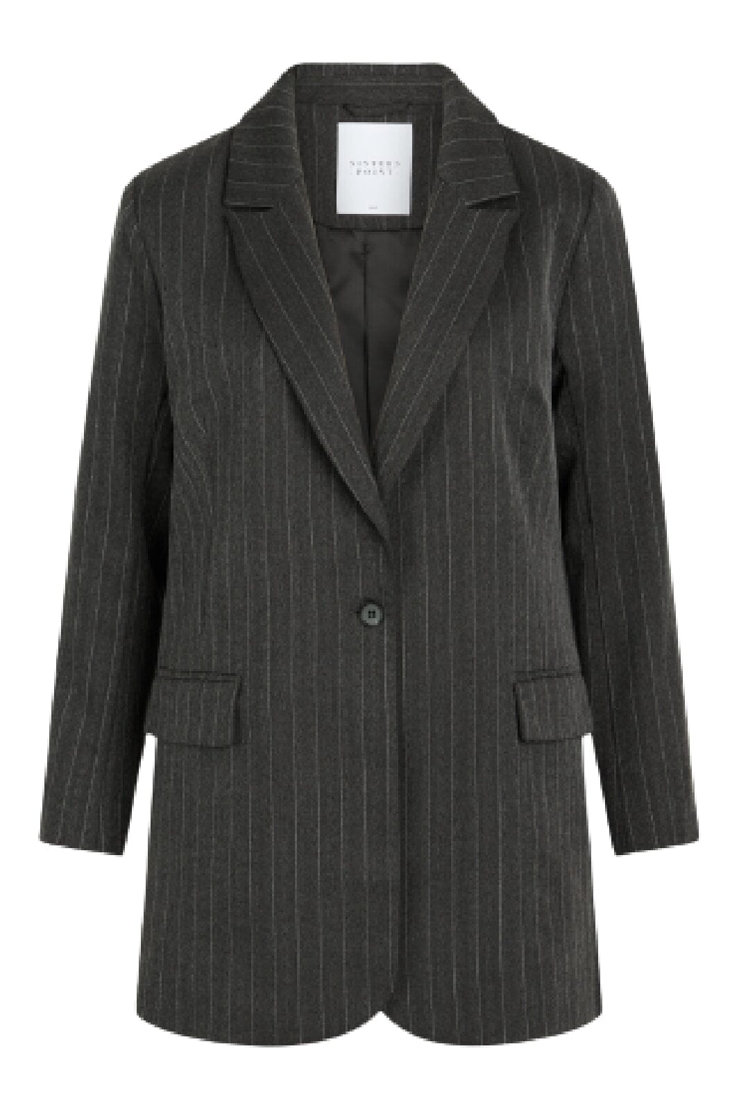 Sisters Point - Elai-Oversize - D. Grey Pinstripe Blazere 