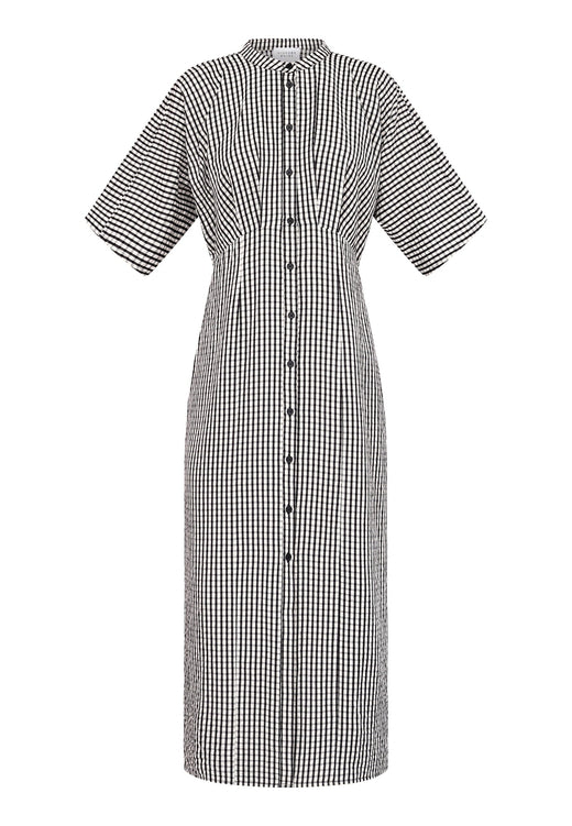 Sisters Point - Eleo-Dr1 20053 - 840 - Cream/Black Check Kjoler 