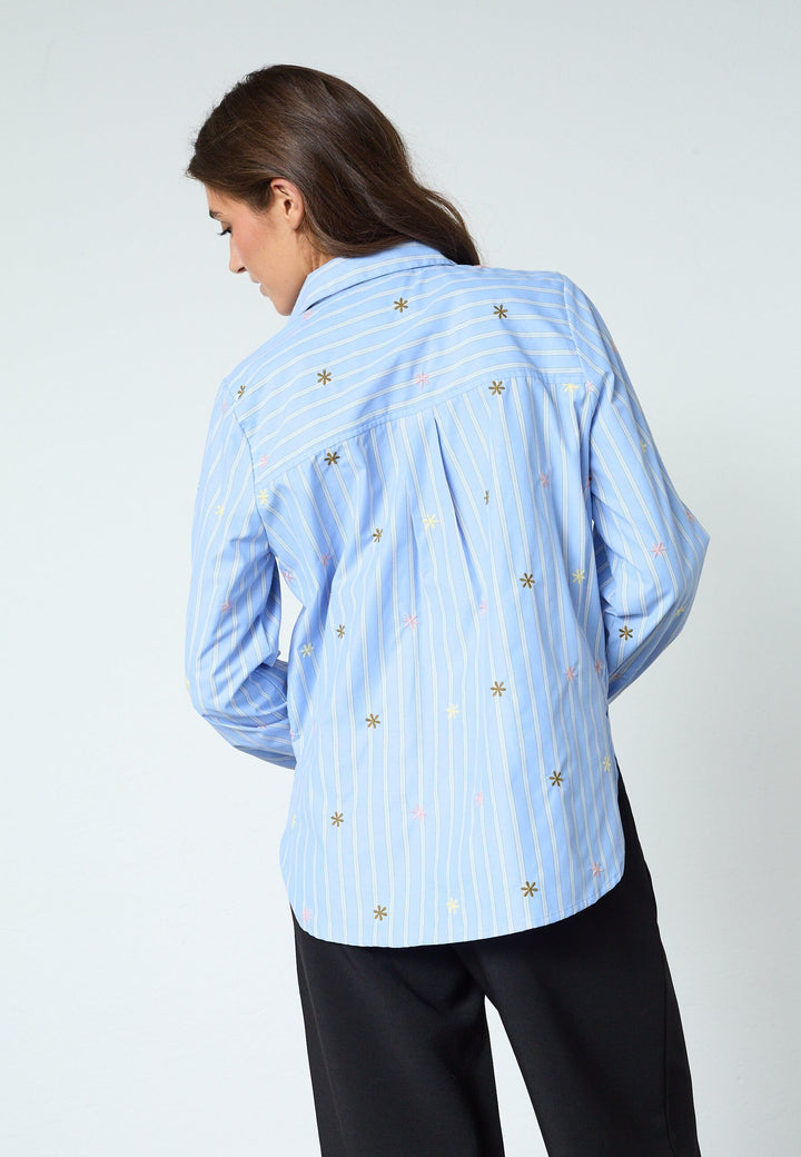 Sisters Point - Istea-Sh6 19645 - 834 - Blue Stripes Skjorter 