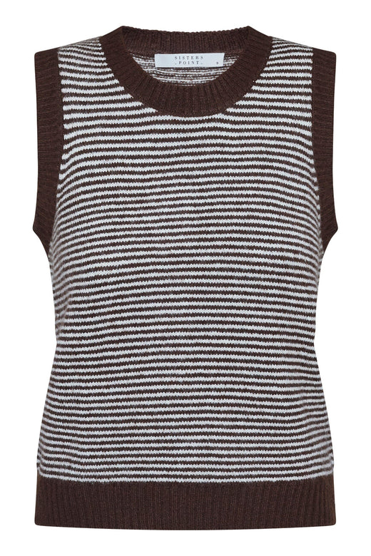 Sisters Point - Megi-Ve 19047 - 831 - Brown/Cream Strikbluser 