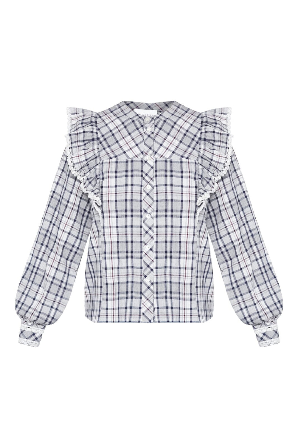 Sisters Point - Ulima-Sh 19097 - 053 - Grey/Check Skjorter 