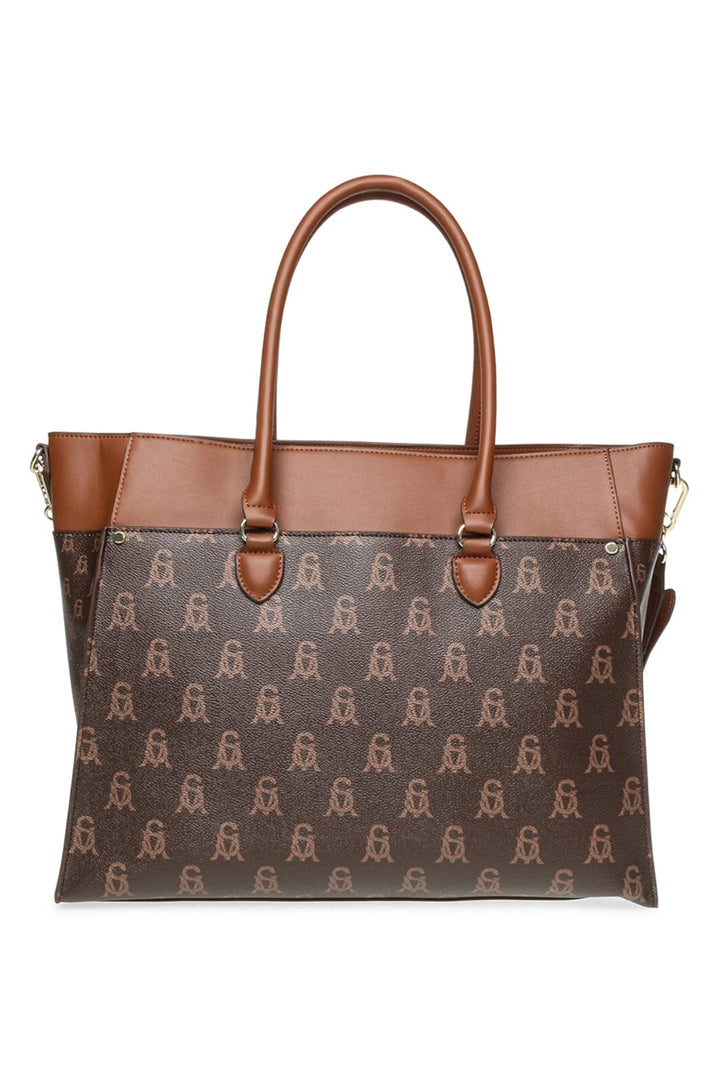 Steve Madden - Bmario Shoulder bag - Brown/Gold Tasker 