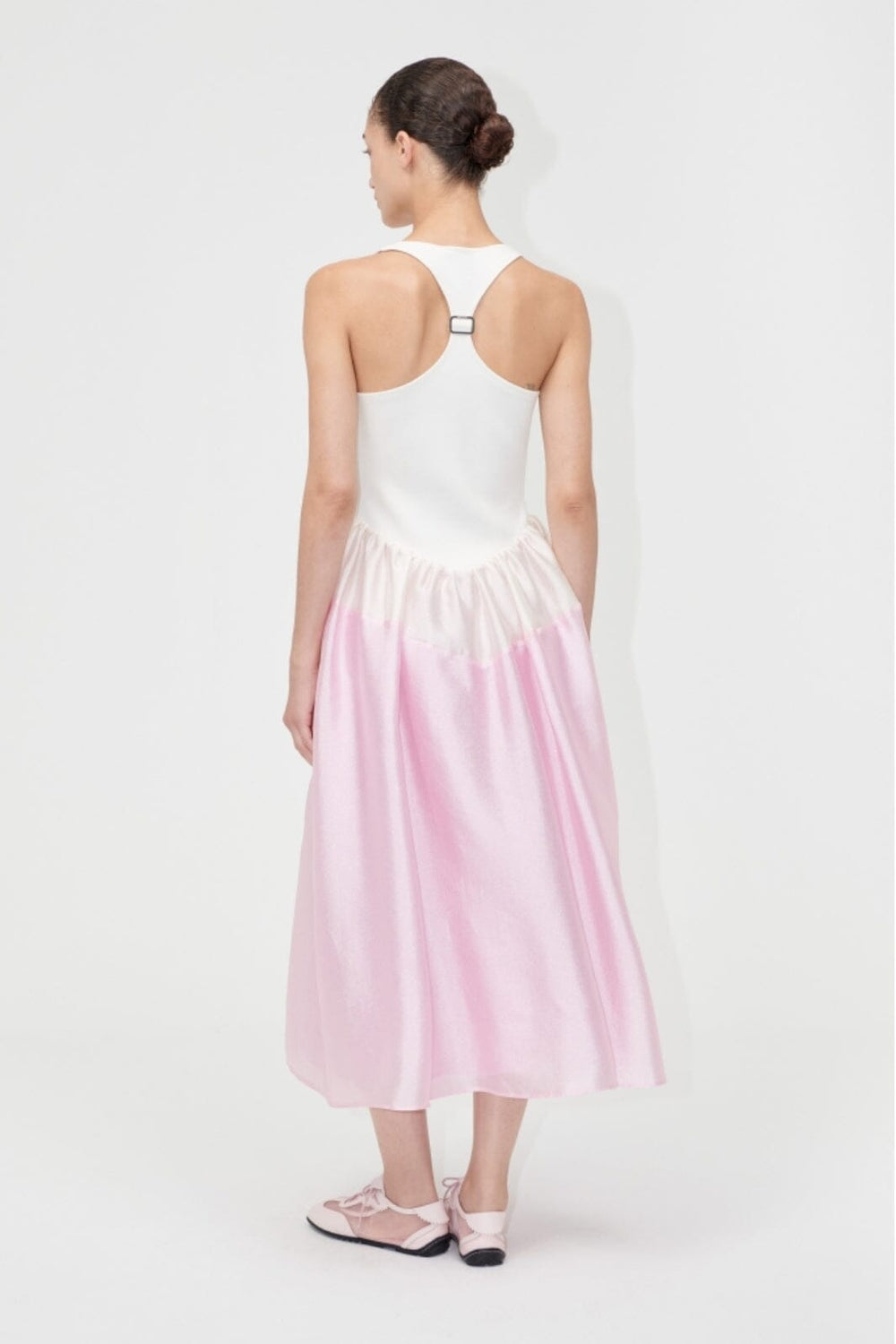 Stine Goya - 2067 Flat Textured Poly, Tank Hybrid Long Dresssg-pf25-d143-2067 - Pastel Pink