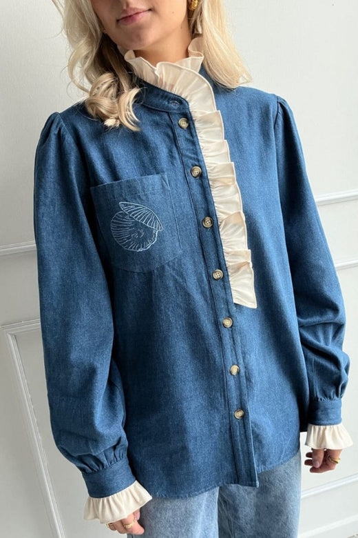 Stories From The Atelier By Copenhagen Shoes - Nature Shirt CC8088 - 0023 - Medium Blue