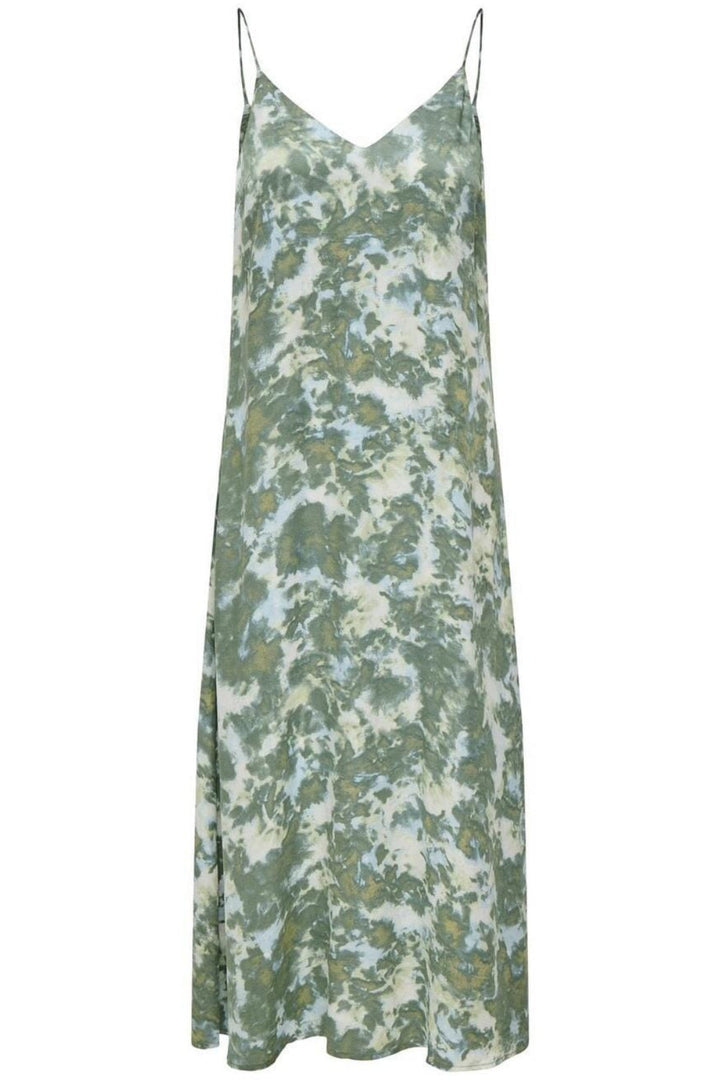 Only - Onlannlouise Strap Long Dress - 4902916 Balsam Green Tie Dye