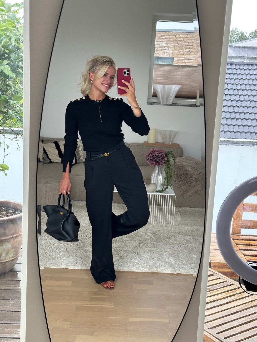 Valentin Studio - Pretty Pants Wide - Black Bukser 