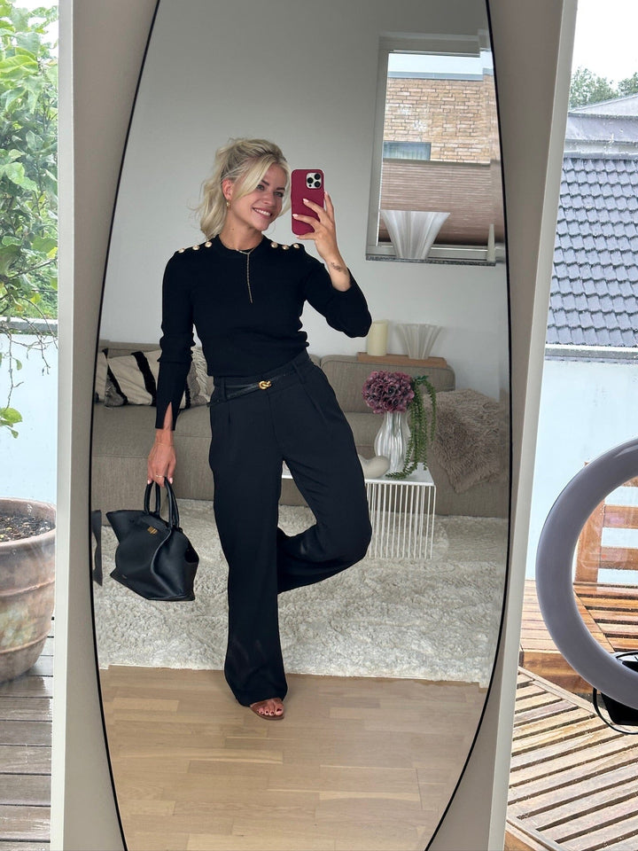 Valentin Studio - Pretty Pants Wide - Black Bukser 