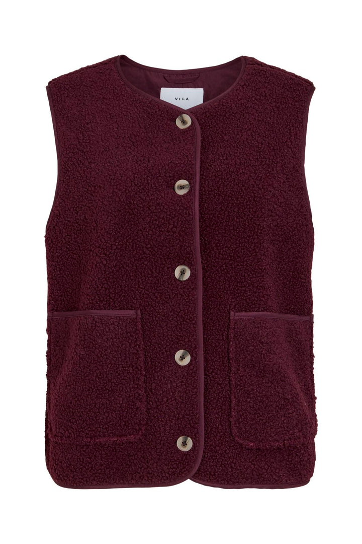 Vila - Viada Teddy Waistcoat - 5095953 Port Royale