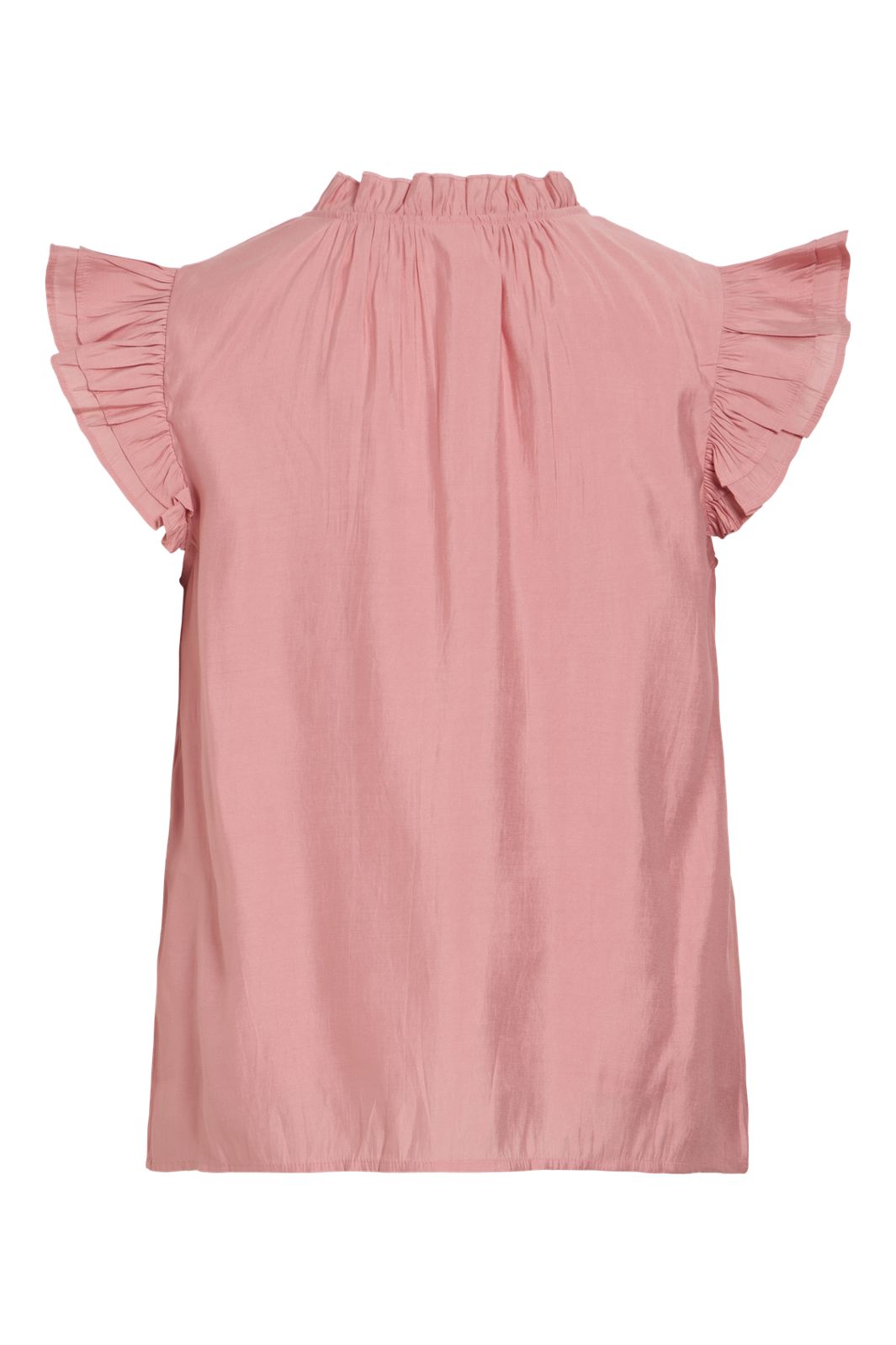 Vila - Vianu S/L V-Neck Top/Rn - 5037894 Mauveglow