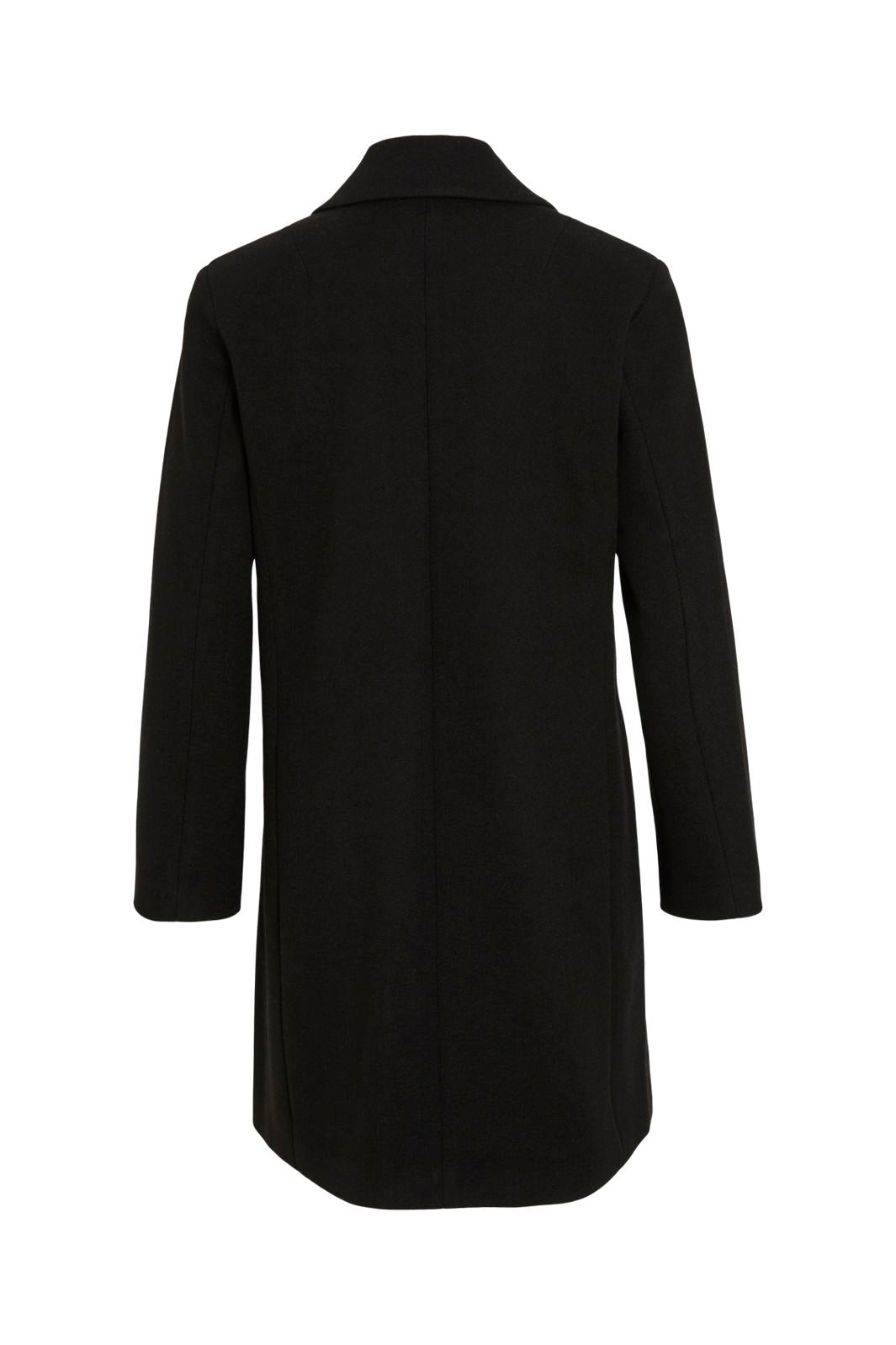 Vila - Viclaudia Button Coat - 4851069 Black Beauty