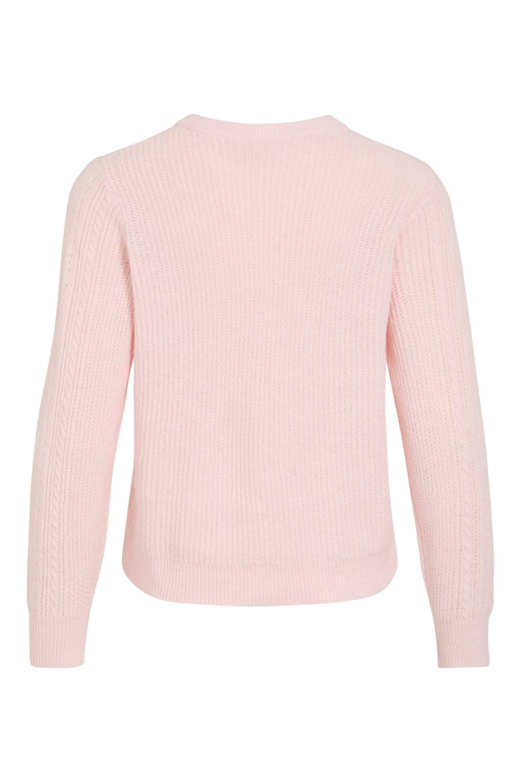 Vila - Vifemia L/S Pointelle Knit Top/Pb - 5113517 Ballet Slipper