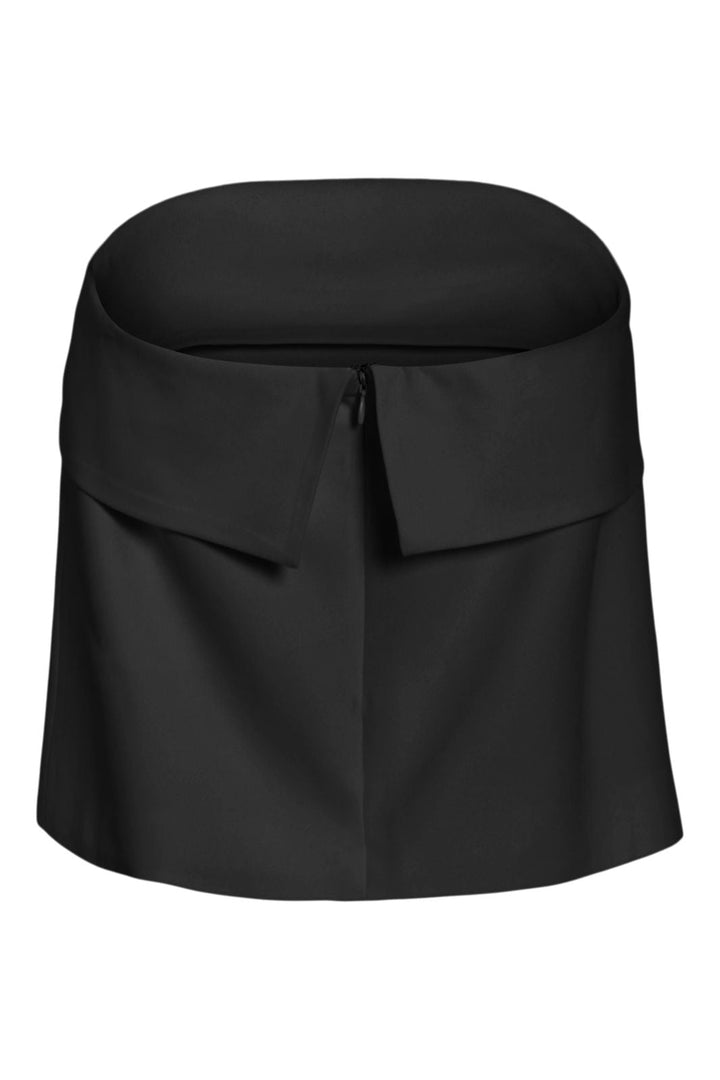 Vila - Vigery Bandeau Short Top/Dc - 5001846 Black Beauty