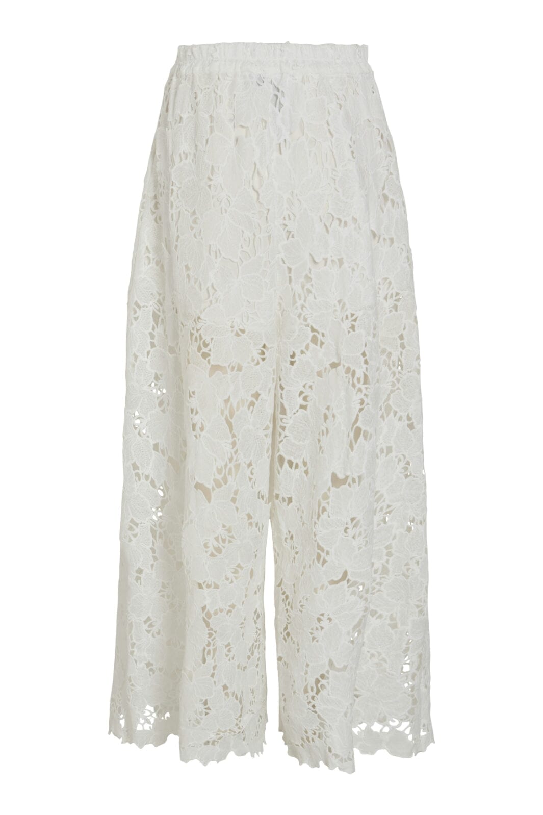 Vila - Vihylde Lace Pants - 4907608 Cloud Dancer Bukser 