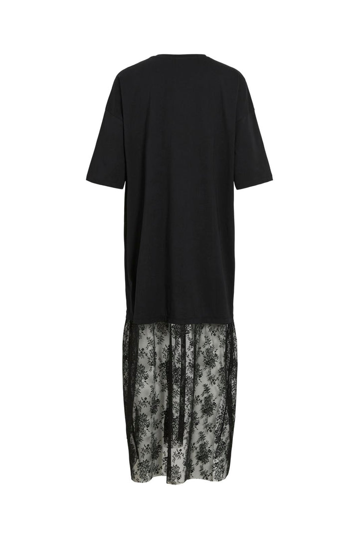 Vila - Vikata S/S Oversize Lace Dress /Ln - 5087635 Black