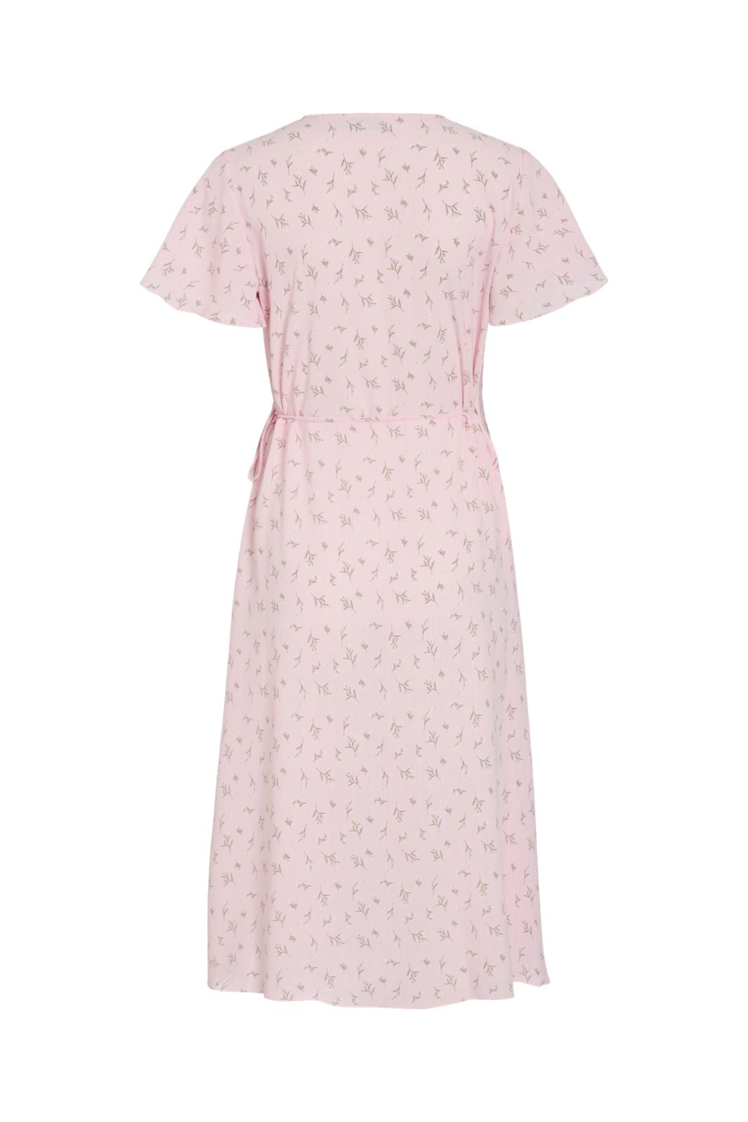 Vila - Vilovie S/S Wrap Midi Dress - 4996484 Cherry Blossom Flower