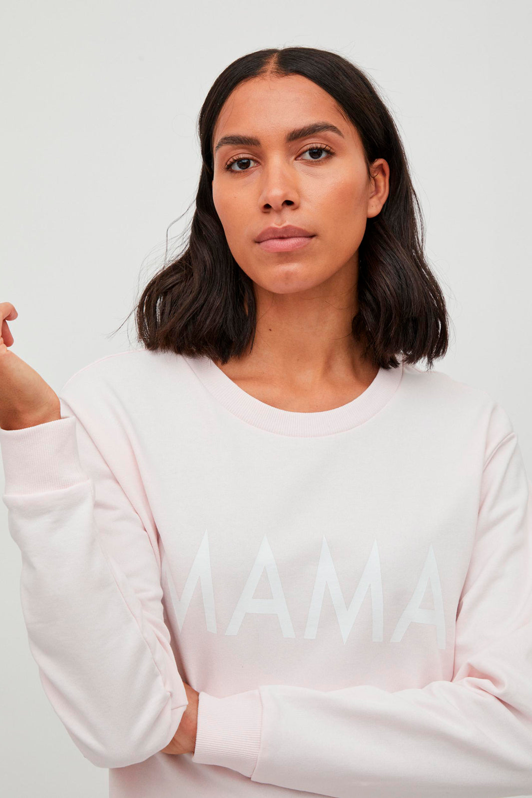 VILA - Vimitta L/S Sweat - Rosewater Sweatshirts 