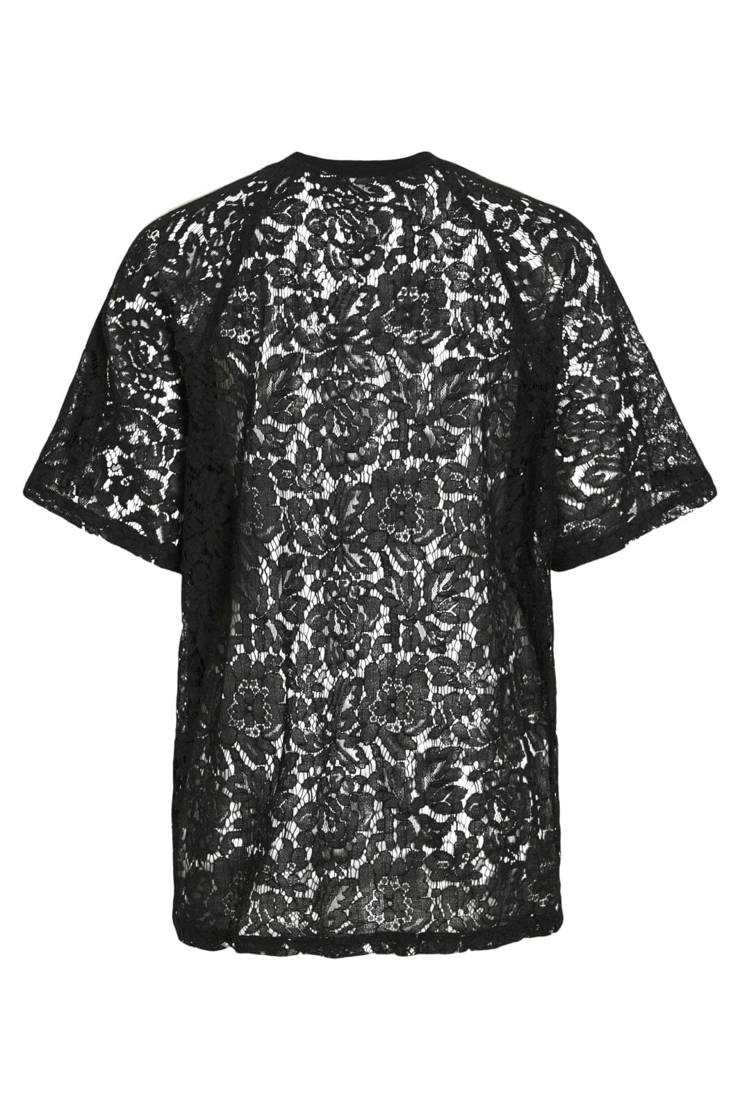 Vila - Violine 2/4 Lace T-Shirt /Ln - 4981492 Black