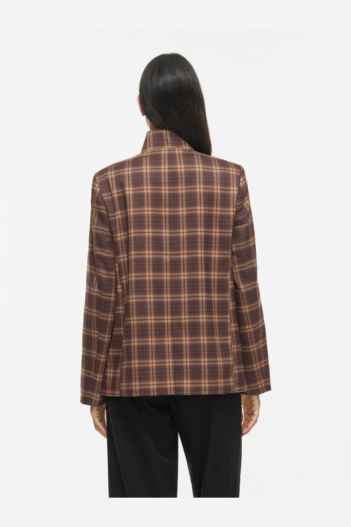 Vila - Visanne L/S Blazer - 5196065 Carafe Birch And Black
