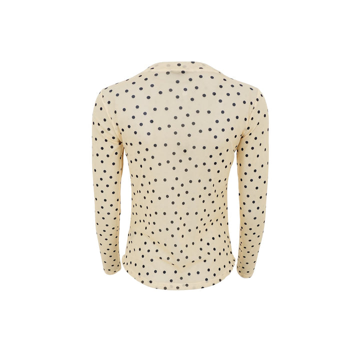 Black Colour - Bcannie Mesh Blouse 3846 - Shirts - Yellow Dot