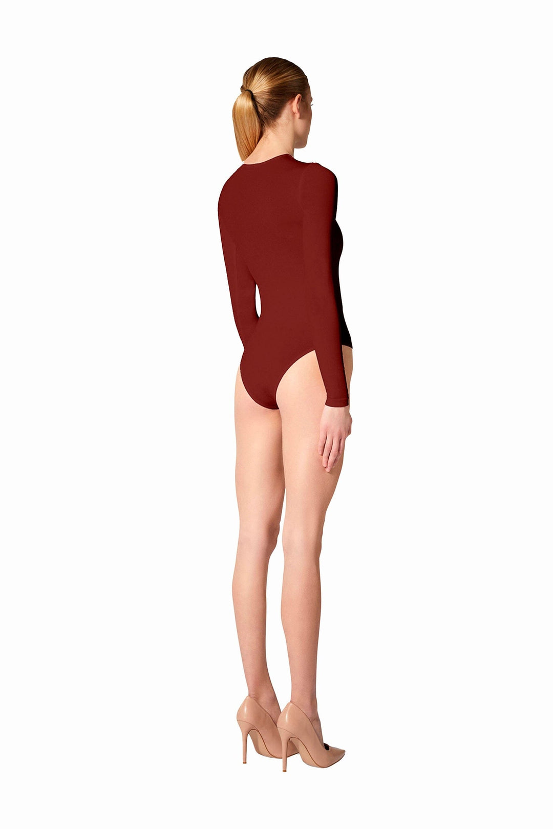 Wolford - Berlin Body 75087 - 3265 Bordeaux Bodystockings 