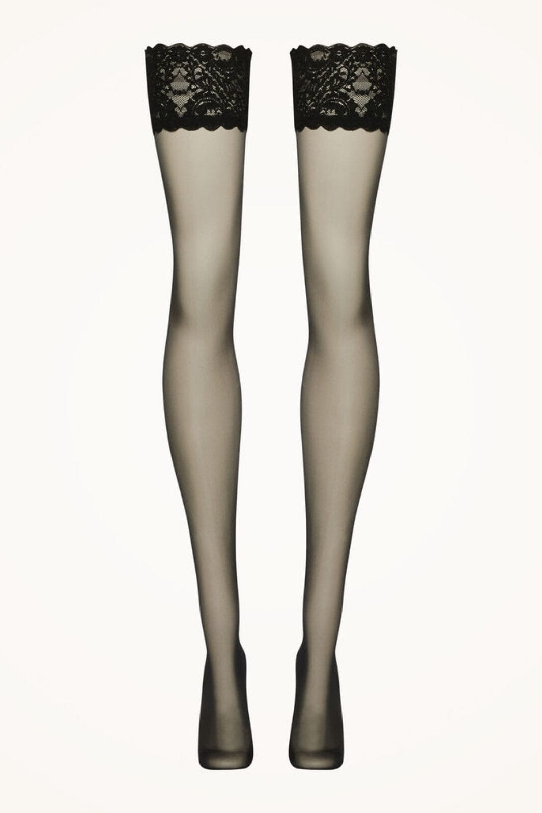 Wolford - Satin Touch 20 Stay-up - 7005 Black Strømper 