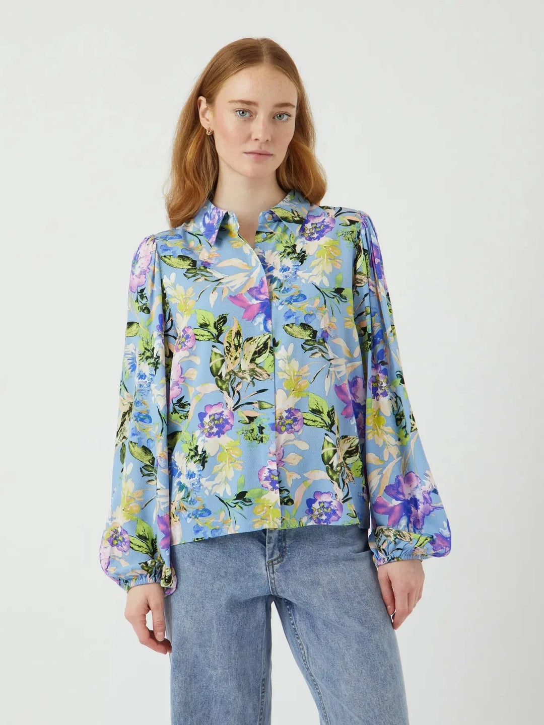 YAS - Yasasina Ls Shirt - 4658667 Clear Sky Alicca Skjorter 