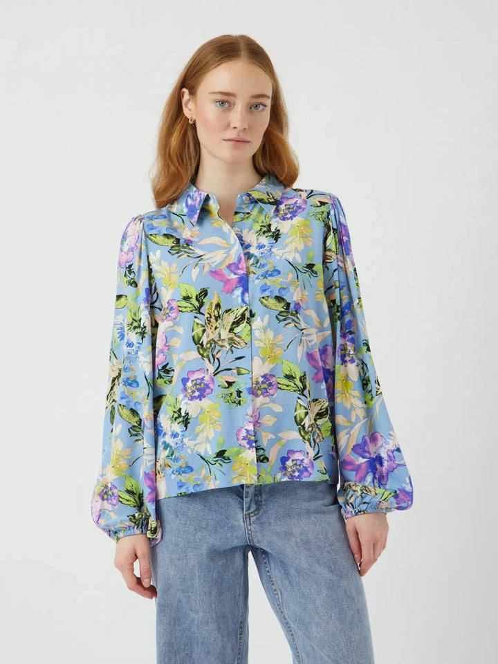 YAS - Yasasina Ls Shirt - 4658667 Clear Sky Alicca Skjorter 