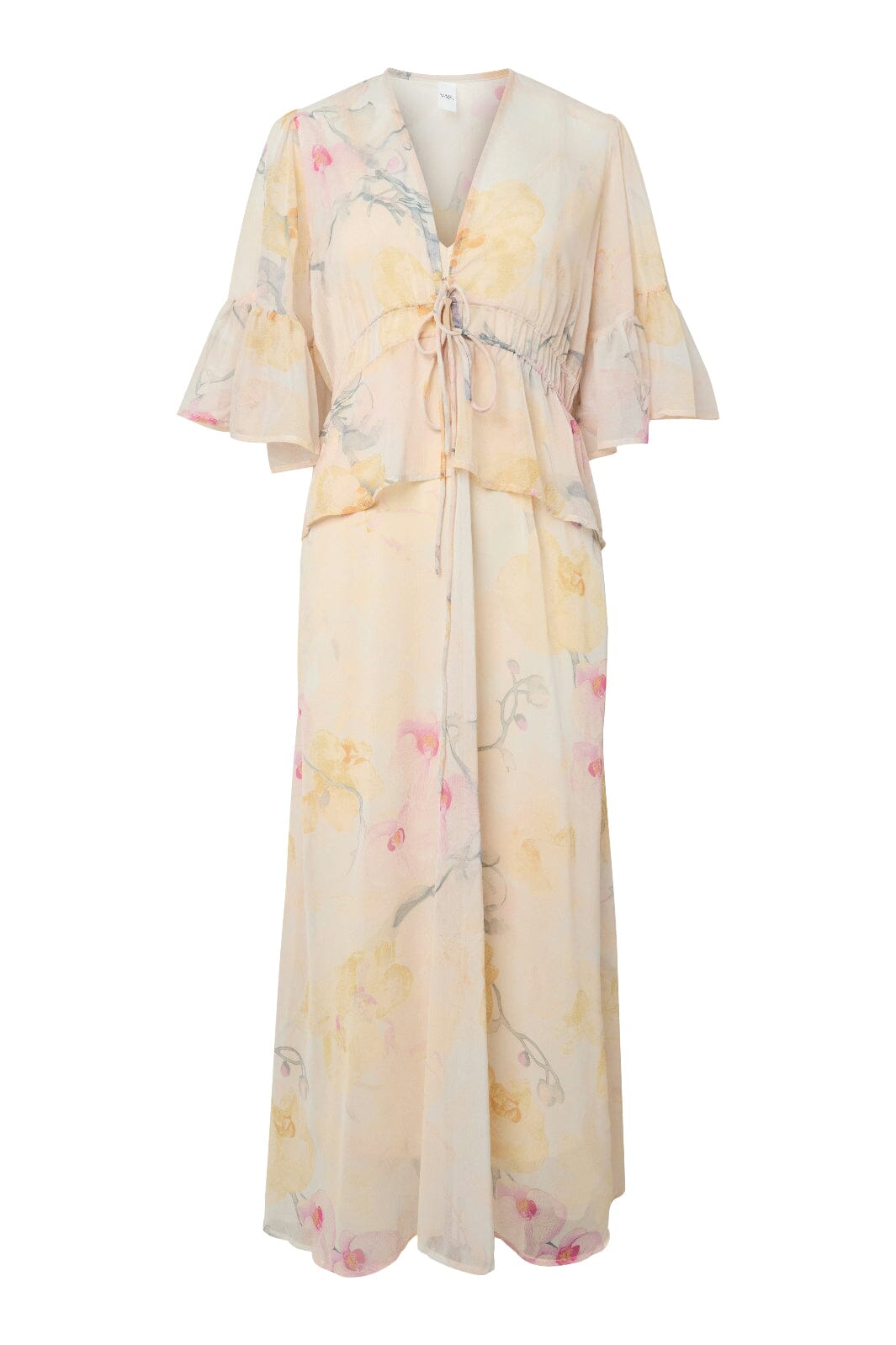 YAS - Yasblomina 2/4 Ankle Dress - 5010329 Afterglow Blomina Aop Kjoler 